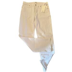 HUDSON NICO CIGARETTE WHITE DENIM PANTS - size 27 - NEW WITH TAGS